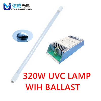 desodorización de la industria ligera UVC del poder de 320w 185nm con el lastre G13