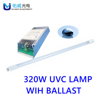 Luz UVC de 320w con ambiente de trabajo de alta temperatura de lastre G13