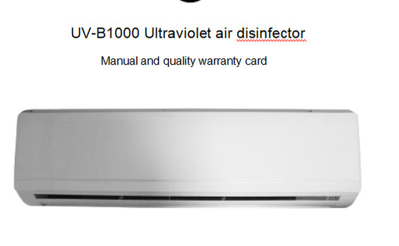 Purificador ultravioleta 1000M3/hour del esterilizador del aire de B1000 200W