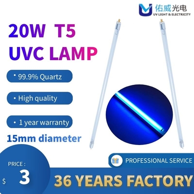 Tubo de esterilización del lado T5 de las luces LED del bulbo ULTRAVIOLETA doble de la desinfección derecho