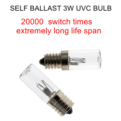 luz UV ligera UVC de la desinfección E14 de las bacterias del gabinete del ozono 4W