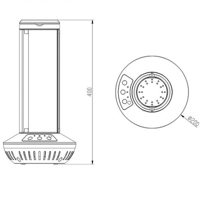 luz UVC germicida de la esterilización del poder más elevado de la desinfección del filtro de aire 70w