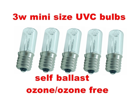 10V 3W Lámpara UV Desinfección de gabinete de zapatos con luz UVC con balasto automático