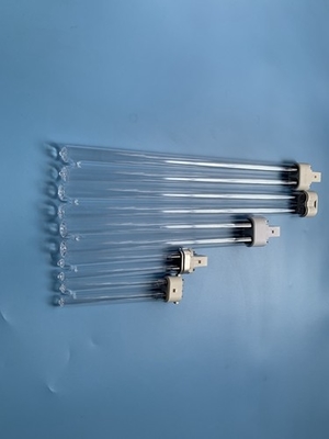Tipo lámpara ULTRAVIOLETA ligera UVC de cristal de H de la desinfección del ozono de los tubos 185nm de 40W para el aire