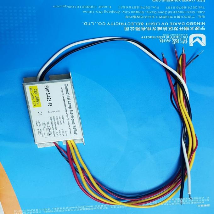Lastre electrónico para los lastres electrónicos germicidas de la lámpara 15w del virus de los gérmenes de la descarga de intensidad alta ligera ligera UVC de la desinfección