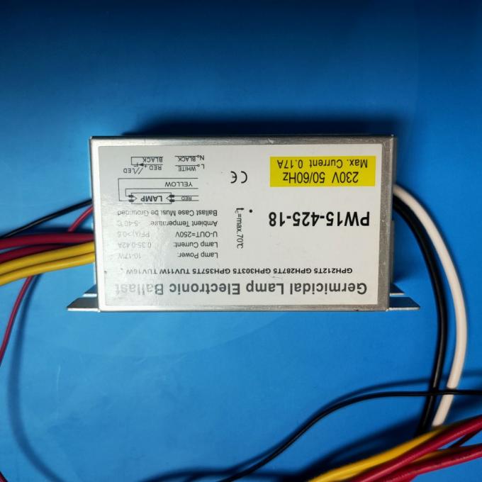 Lastre electrónico para los lastres electrónicos germicidas de la lámpara 15w del virus de los gérmenes de la descarga de intensidad alta ligera ligera UVC de la desinfección